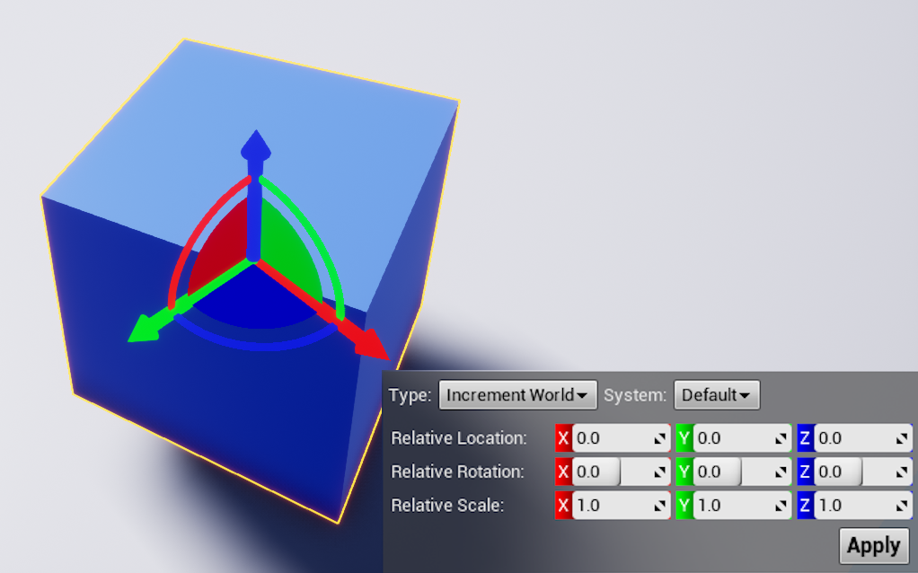 desktop compass increment world