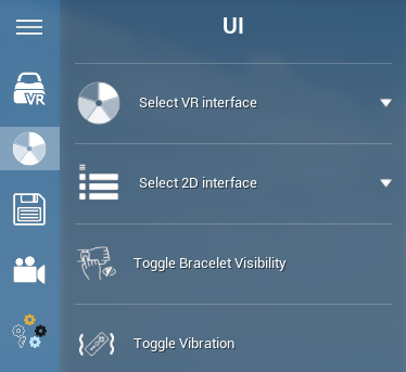 ui commands menu