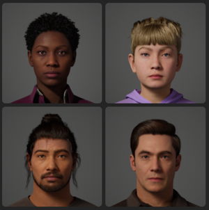 Select a metahuman in Quixel